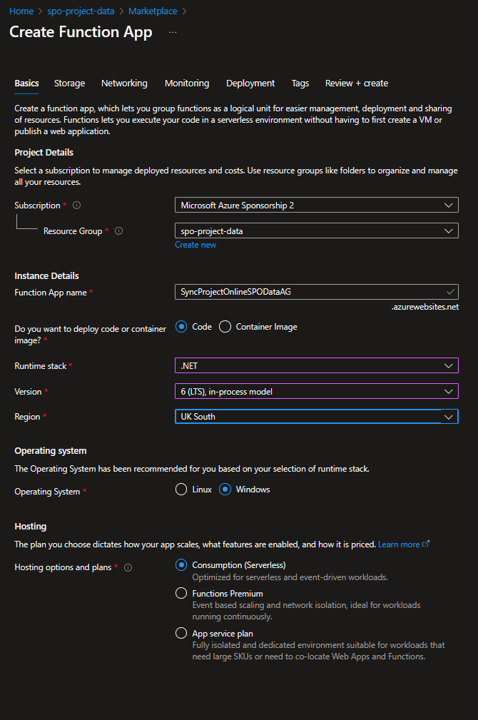 Function Config